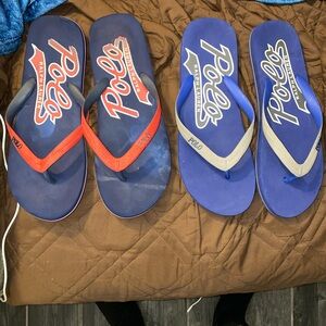 Mens polo flip flops size 11/12 $20 both